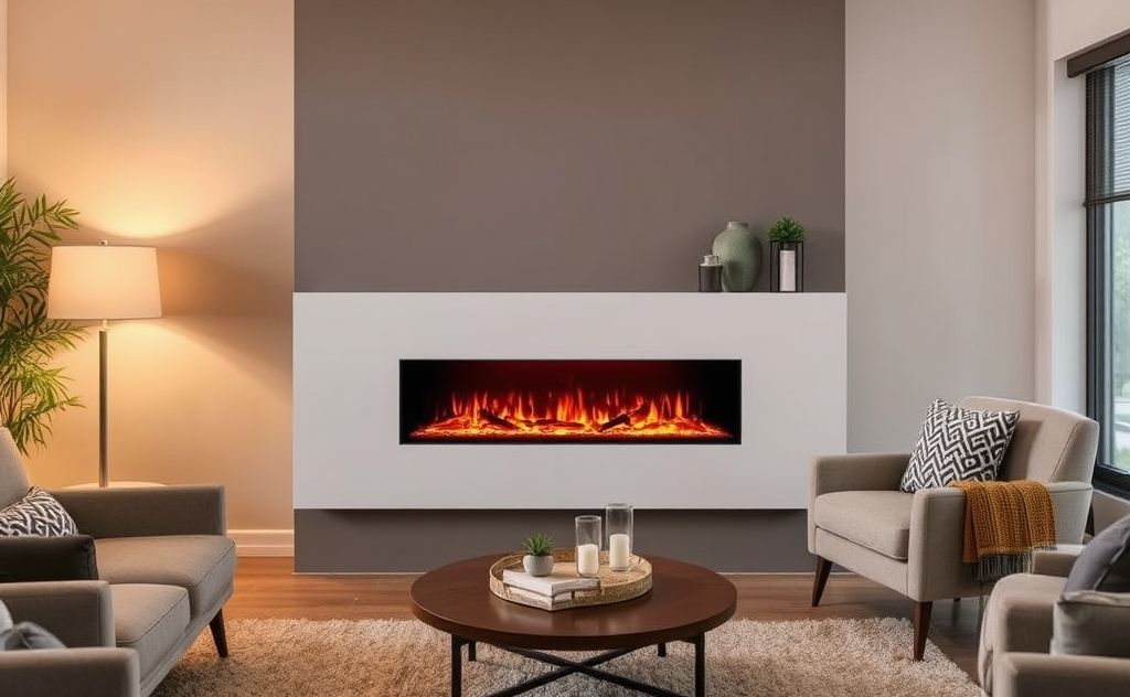 Electric fireplaces provide warmth without the risk