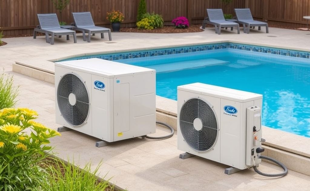 Electric heat pumps operate efficiently for pools