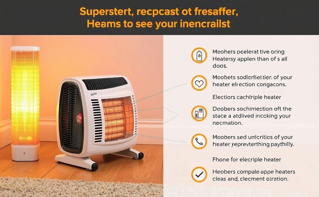 Electric space heater safety and usage guidelines