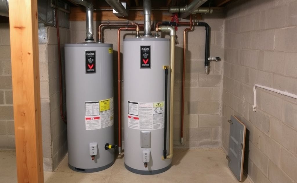 Electric water heater safety in basement settings