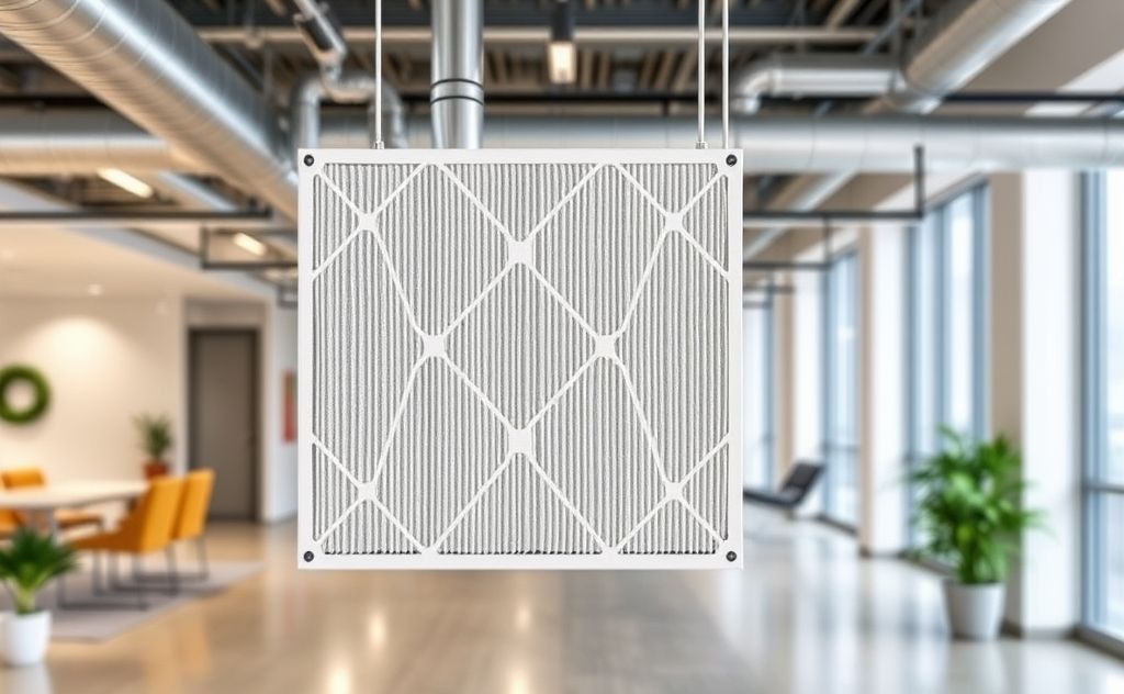Electrostatic HVAC filter in a modern setting
