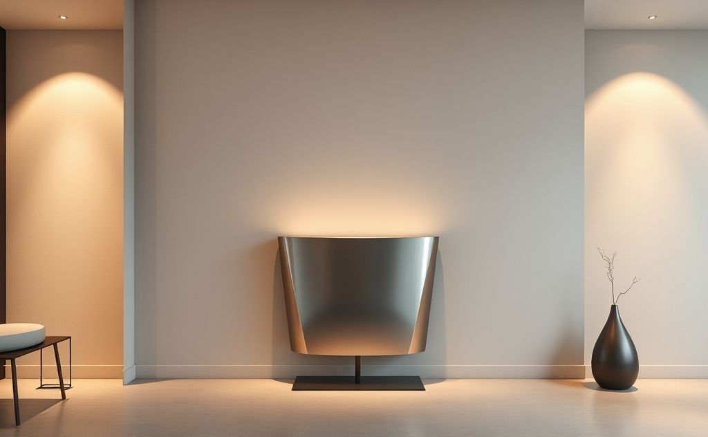 Elegant contemporary heater design elements showcased.