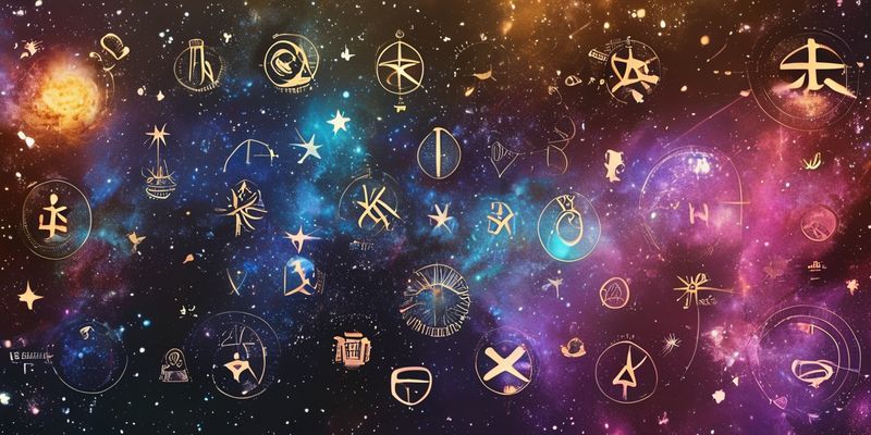 Zarif numeroloji sembolleri ve kozmik galaksi arka planı