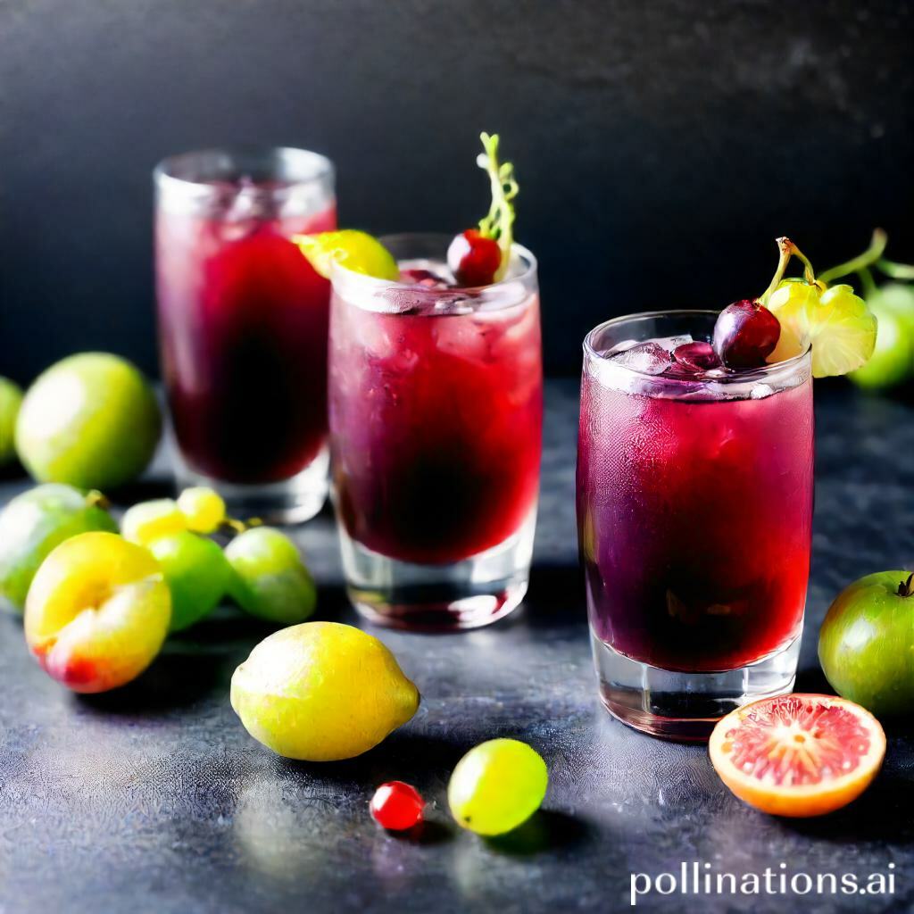 Grape Juice Infused Cocktail and Mocktail Delights