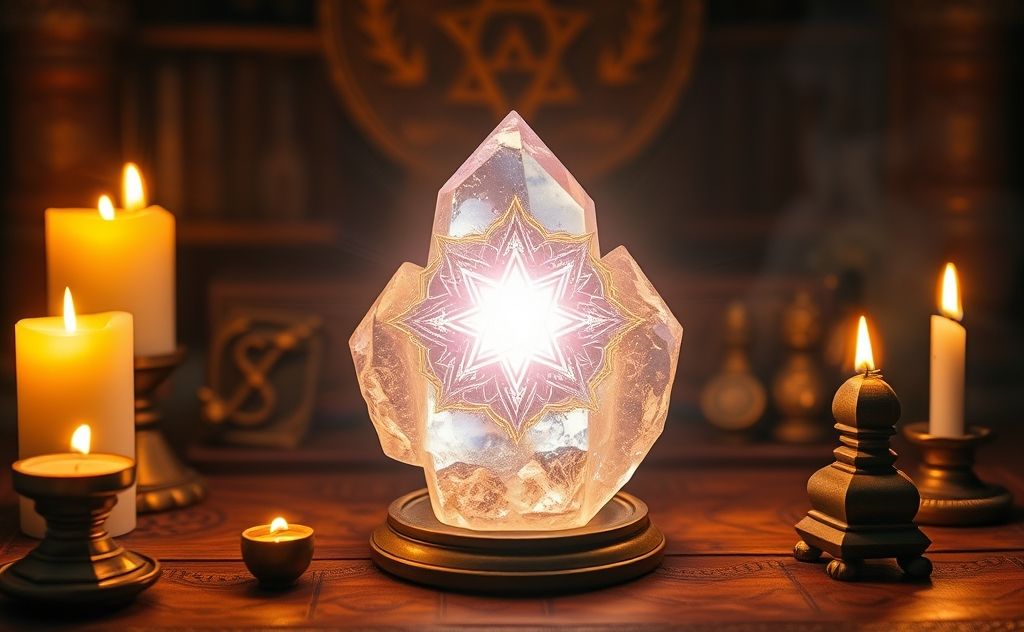 Empower crystal talisman with energy rituals