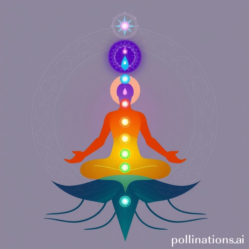 Energy Flow from Root to Crown Chakra.