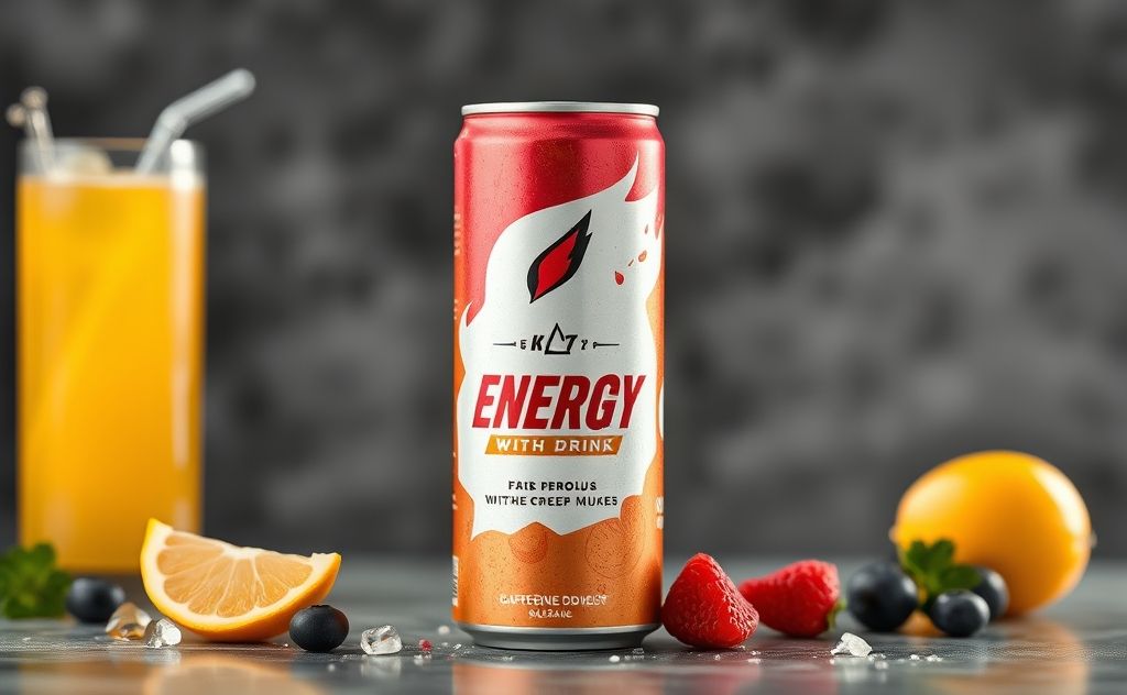 Energy drink with bold flavors and caffeine boost