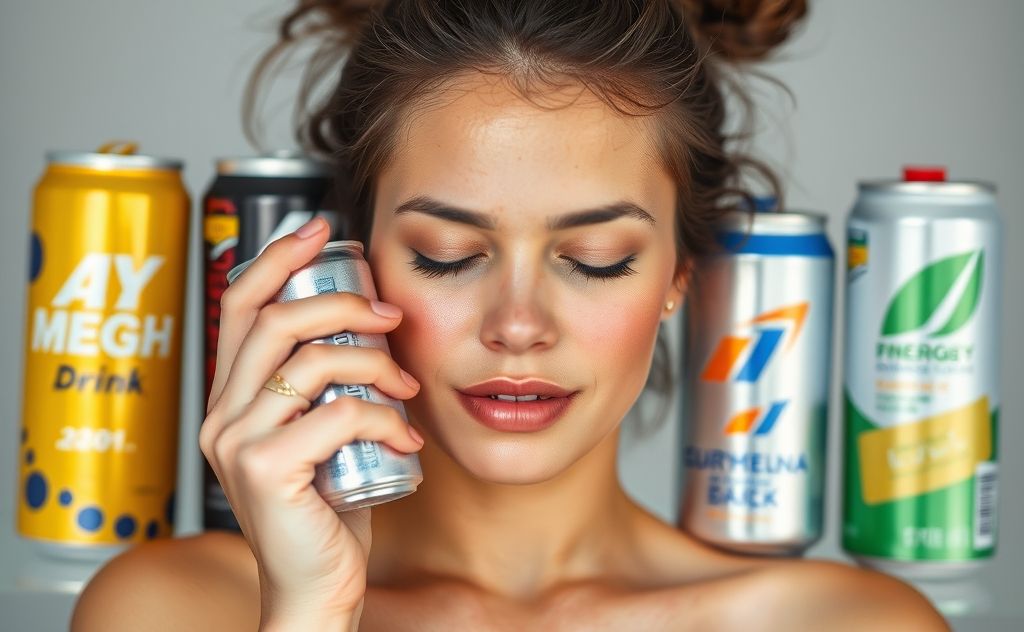 Energy drinks linked to skin issues and pimples