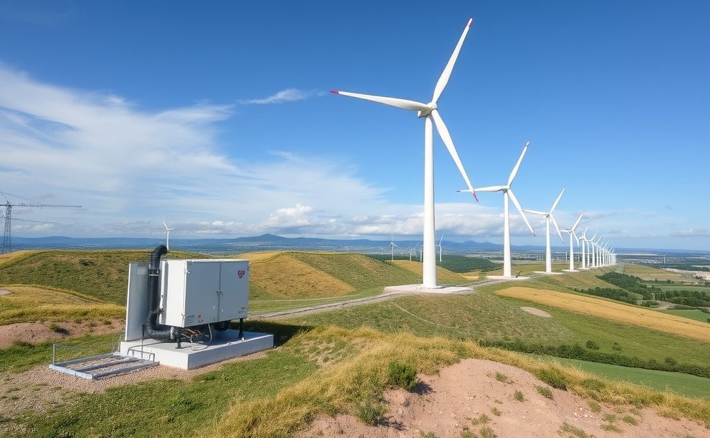 Energy efficiency in wind farms HVAC systems