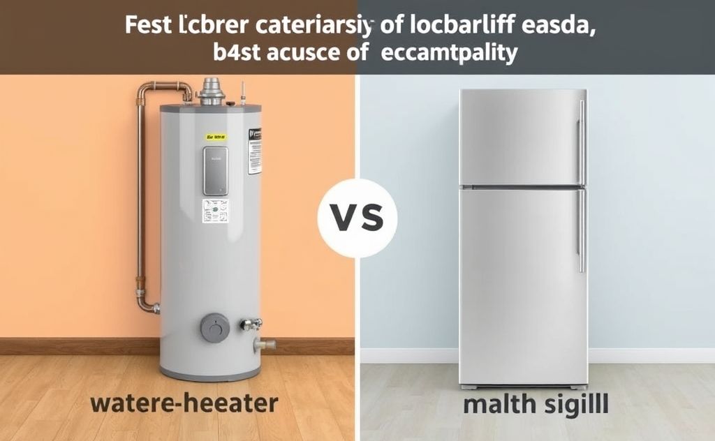 Energy use comparison: water heater vs refrigerator