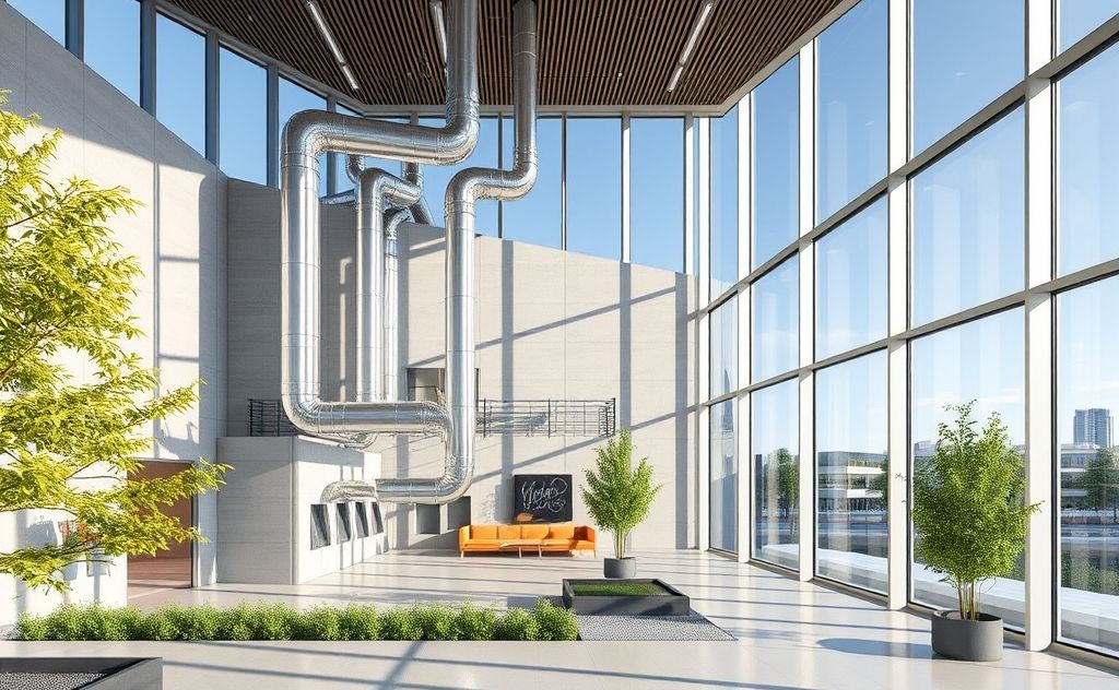 Energy-efficient HVAC design in modern architecture