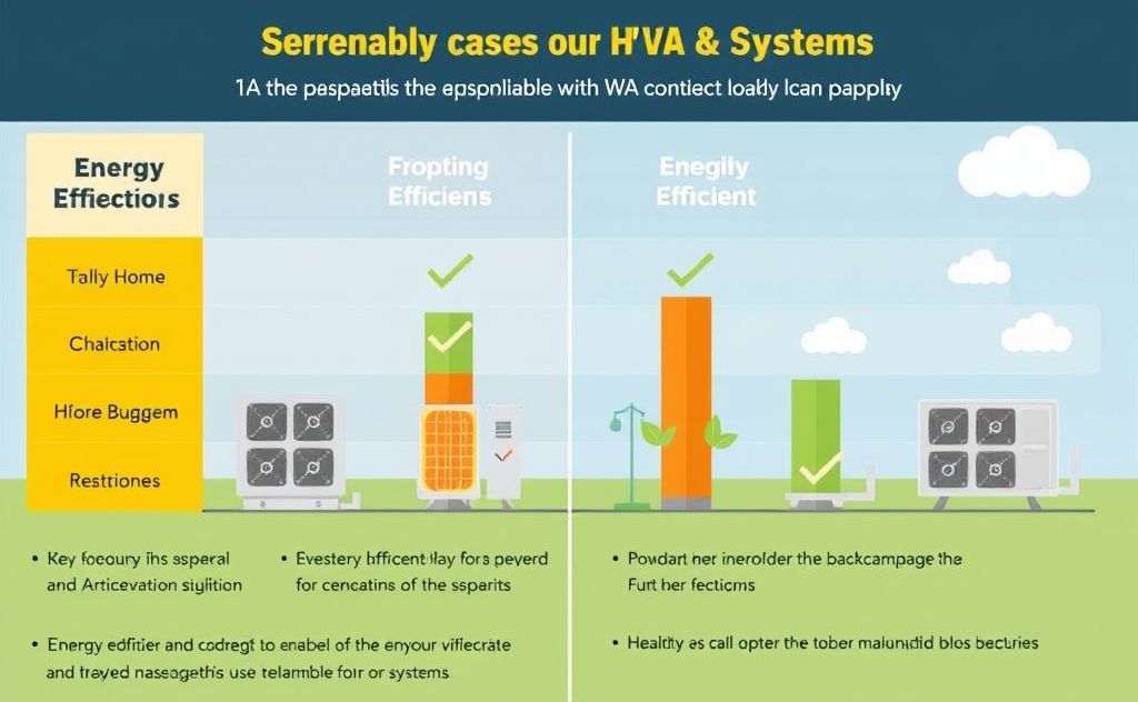 Energy-efficient HVAC system comparison infographic
