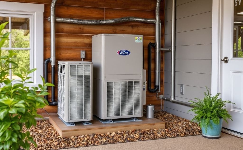 Energy-efficient HVAC system in a cozy home setting