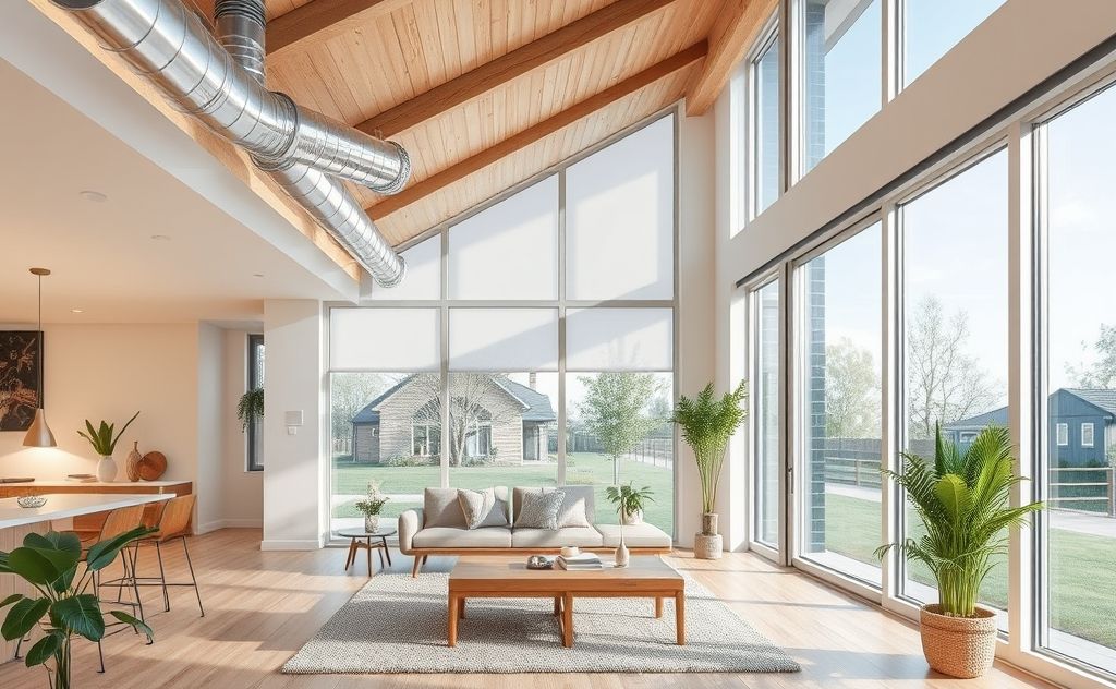 Energy-efficient ventilation in a modern home