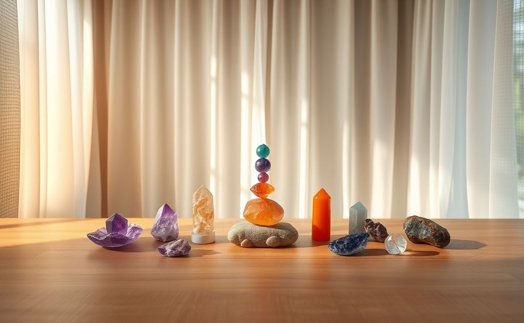 Enhance practice using crystals for chakra awareness