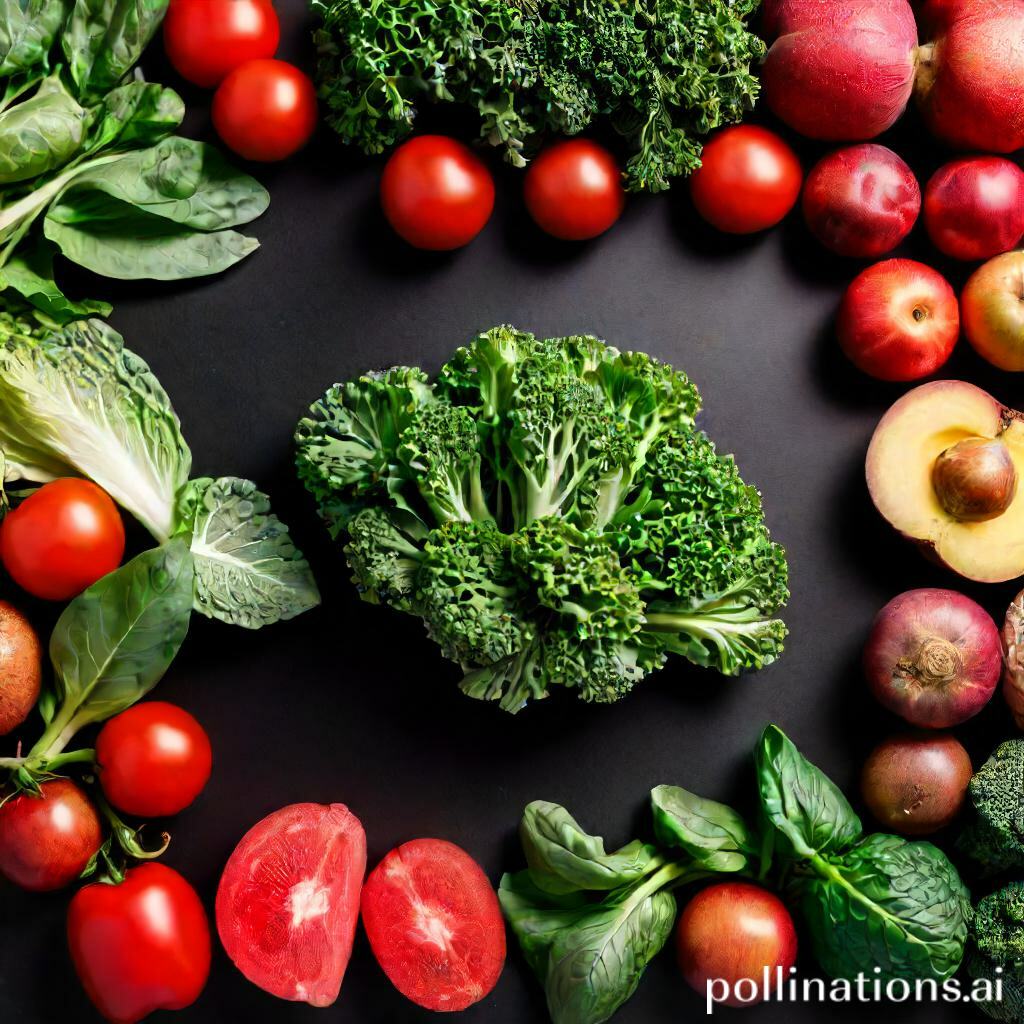Nutrient-packed diet with leafy greens, superfoods, and whole fruits and vegetables