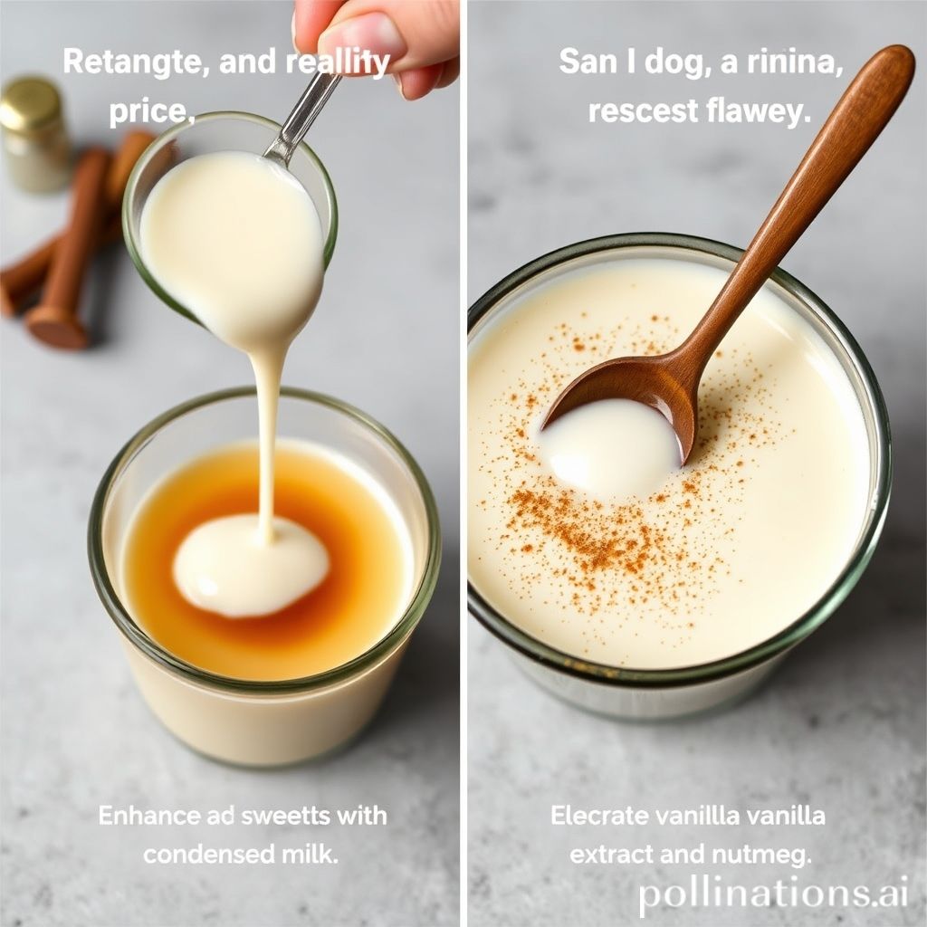 Enhancing Creaminess and Sweetness: Condensed Milk and Flavorings