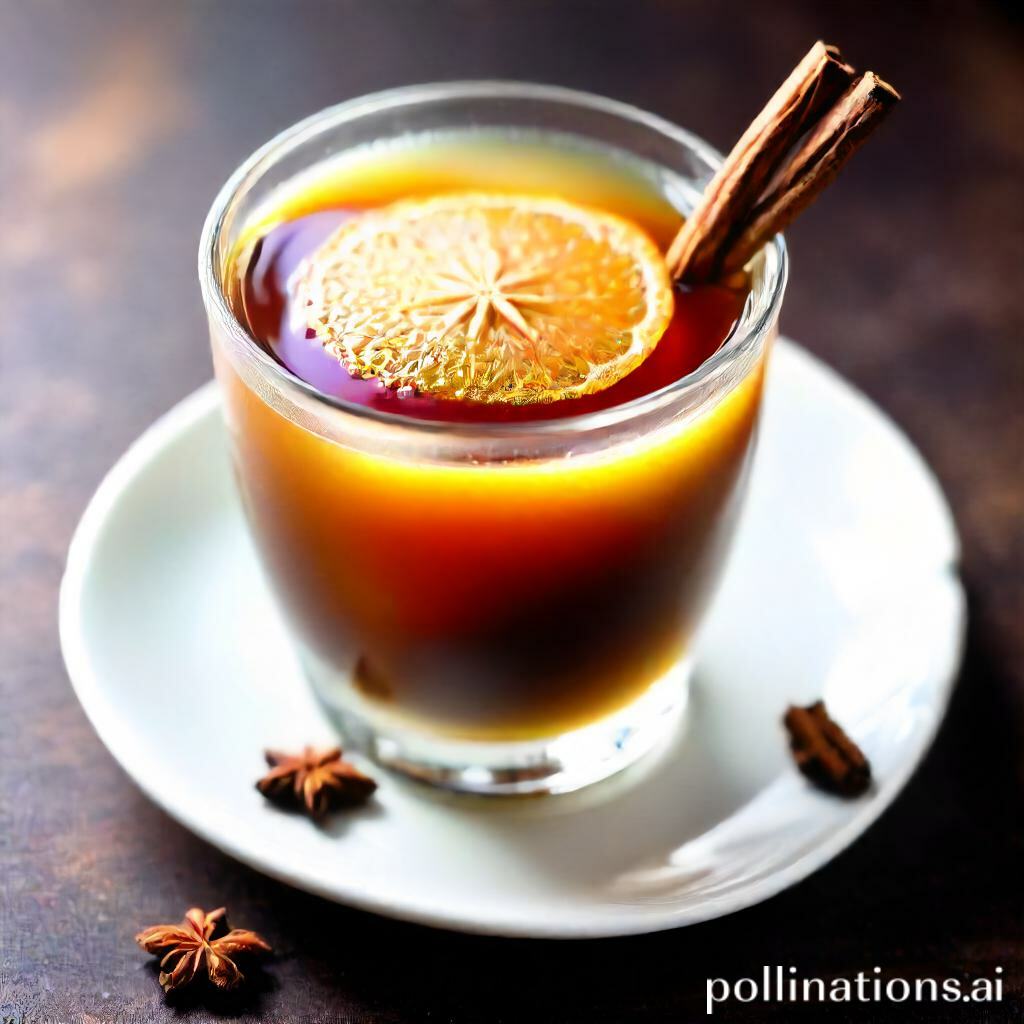 Spiced chai with syrups