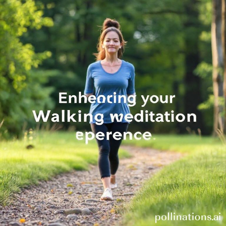 Enhancing your walking meditation experience