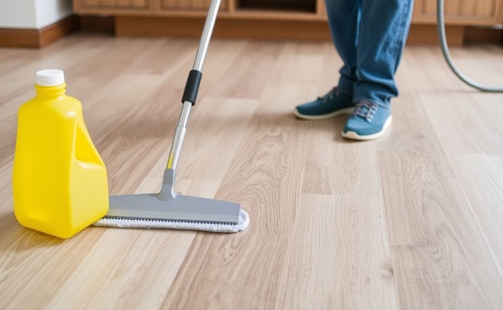 Essential cleaning tools for luxury vinyl flooring