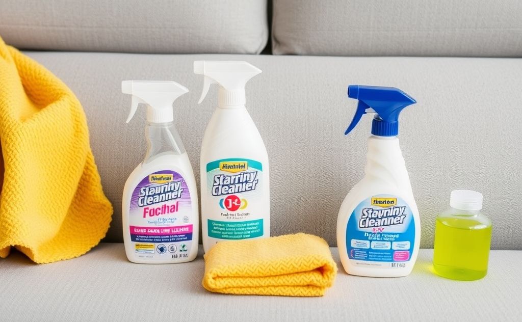 Essential dry cleaning supplies for fabric sofa