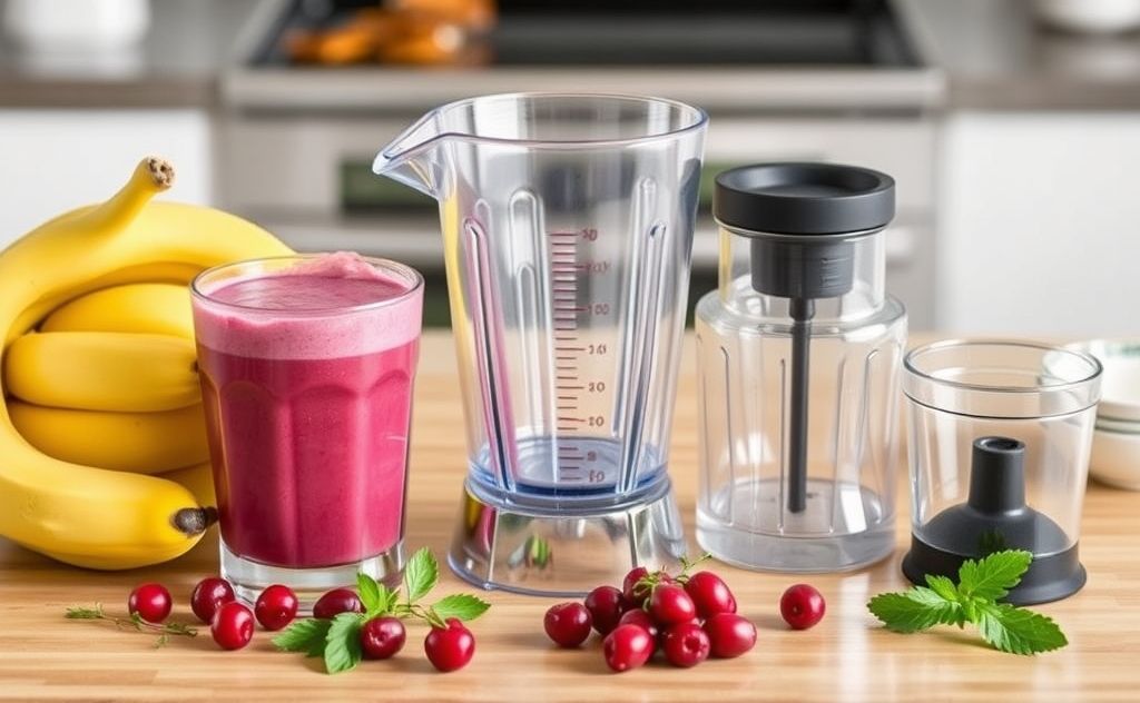 Essential equipment for cranberry juice smoothies