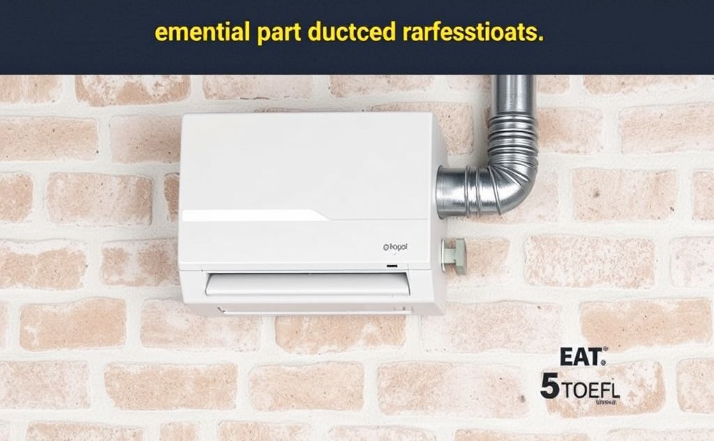 Essential parts of ducted central heater