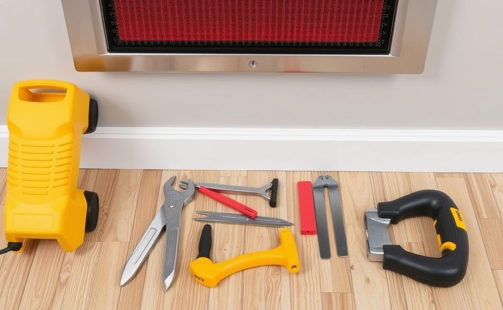 Essential tools for installing an infrared heater