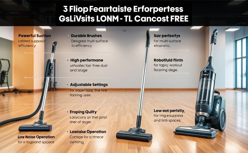 Essential vacuum features for gym floor care