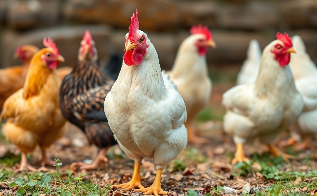 Essential vitamins for healthy chickens