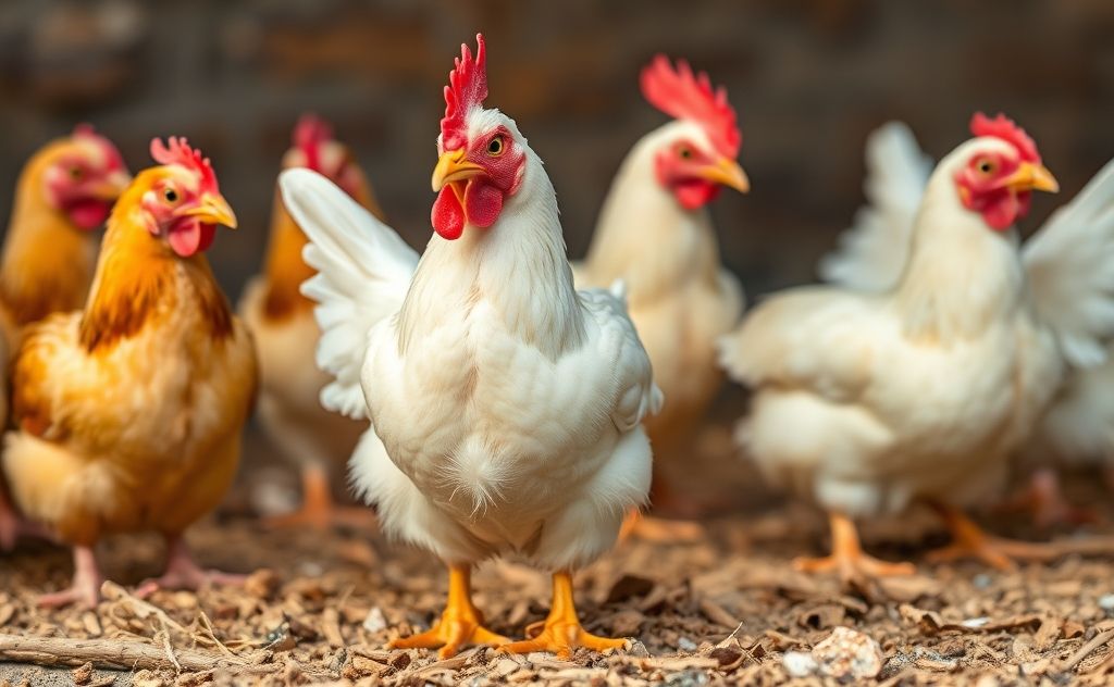 Essential vitamins for healthy chickens' growth