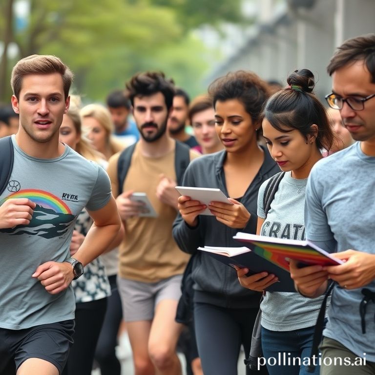 Everyday people of various ages and backgrounds actively engaging in their hobbies—running, painting, learning music, studying—with an atmosphere of focused determination.