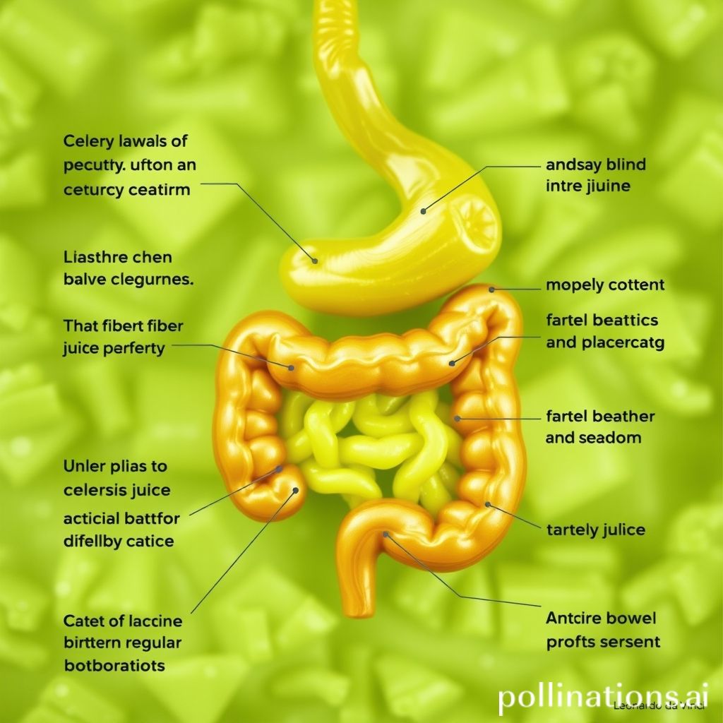 Promoting regular bowel movements with celery juice