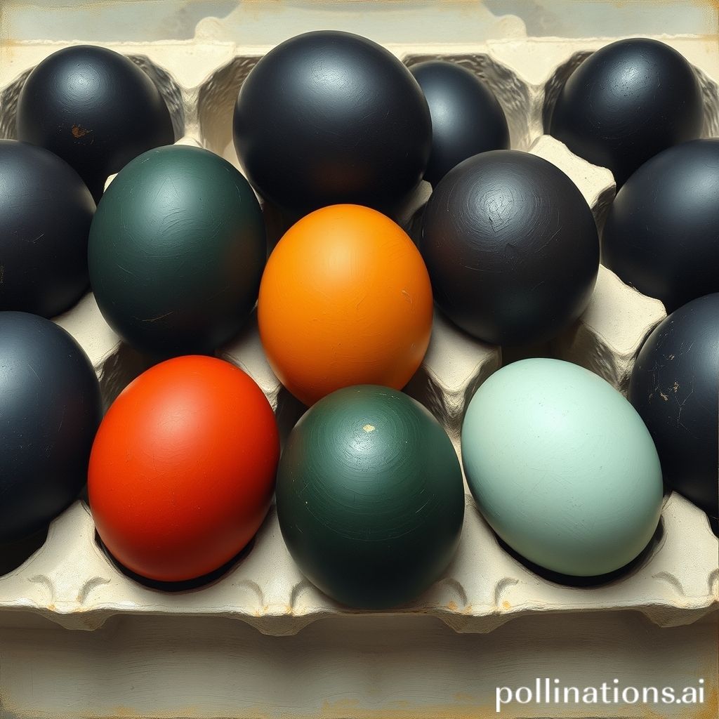 Varying eggshell colors