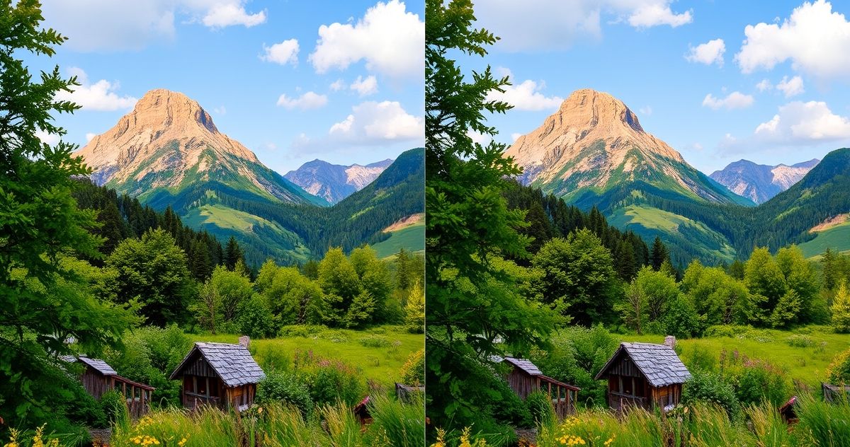 Example of an unoptimized image vs. an optimized image
