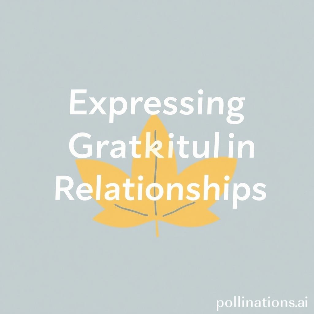 Expressing Gratitude in Relationships