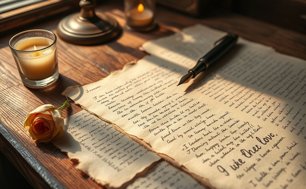 Expressing emotions through handwritten letters