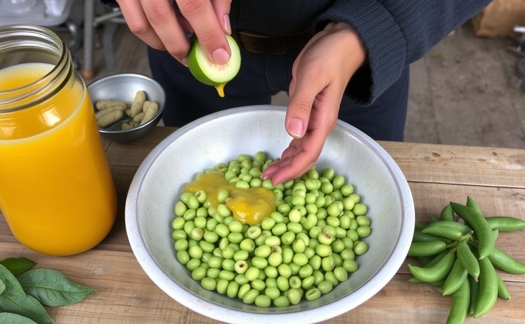 Extracting juice from sopophorous beans easily