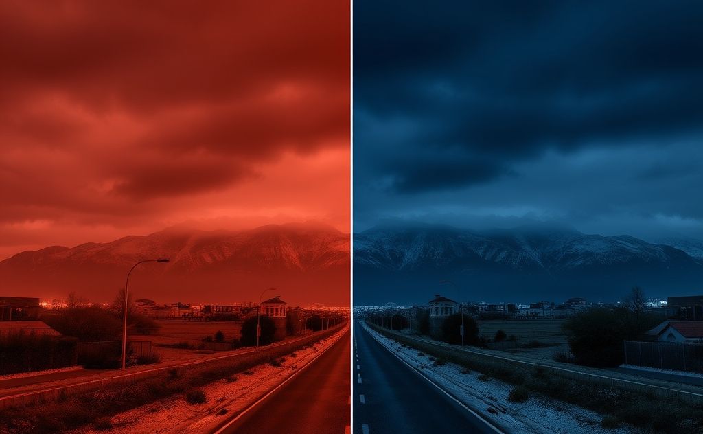 Extreme temperature changes day to night