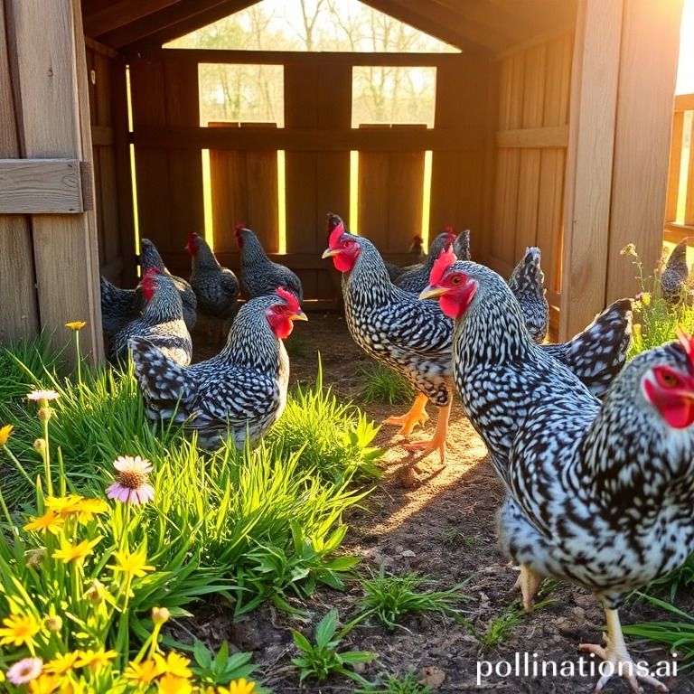 Egg production in Barred Rock chickens