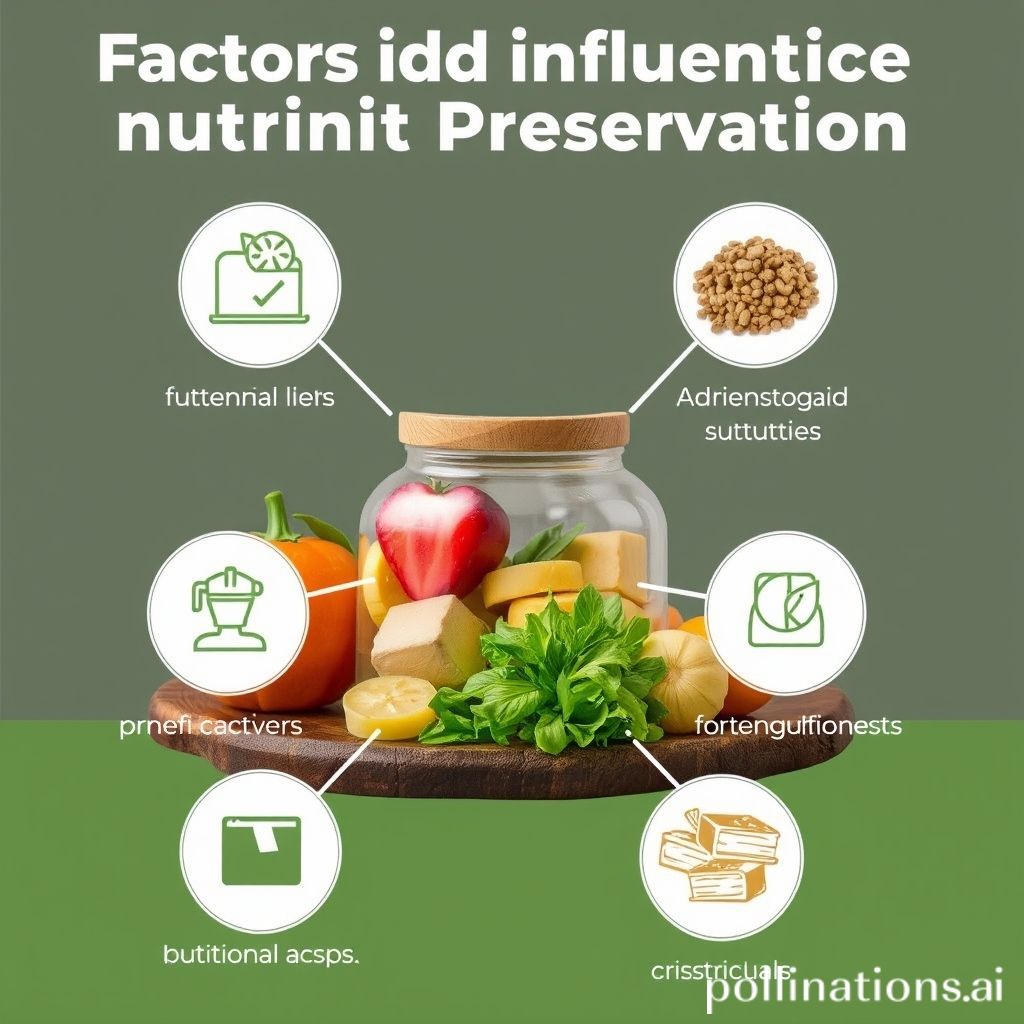 Factors Affecting Nutrient Preservation: Ingredients and Storage