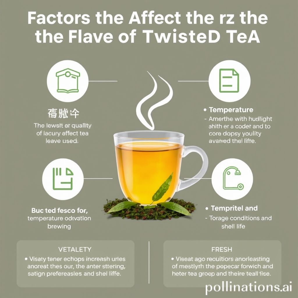 Tea flavor factors: leaves, brewing, storage.