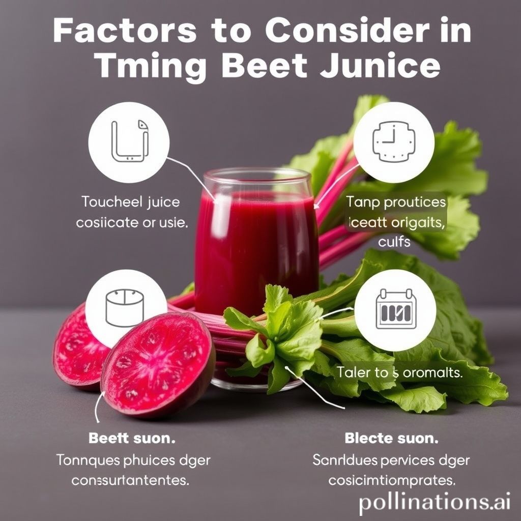 Timing Considerations for Beet Juice Consumption