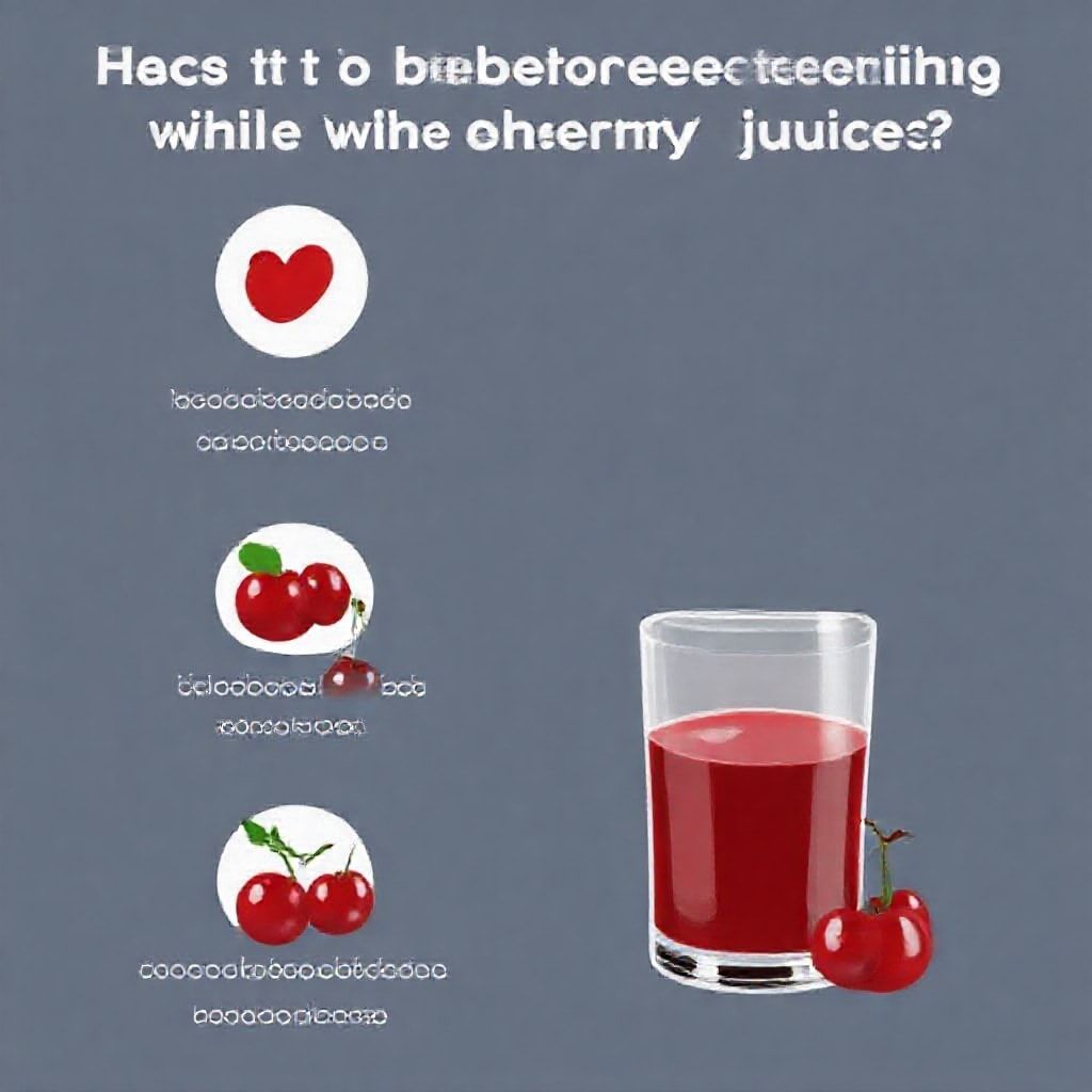 Considerations for Tart Cherry Juice and Breastfeeding