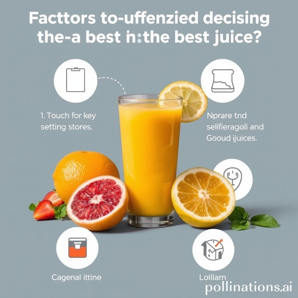 Factors for Optimal Juice Consumption