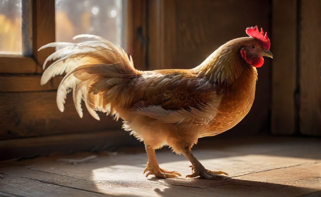 Feathered feet enhance chicken warmth and style