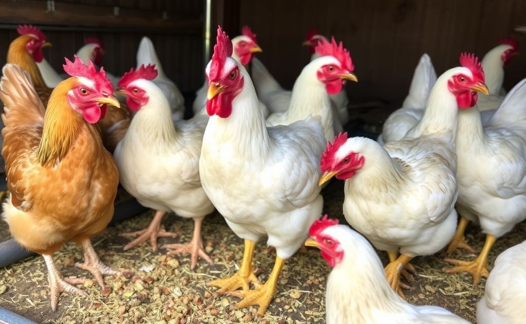 Feed chickens two to three times daily