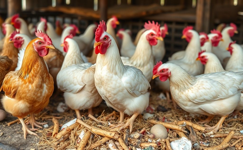 Feed chickens using natural resources and scraps
