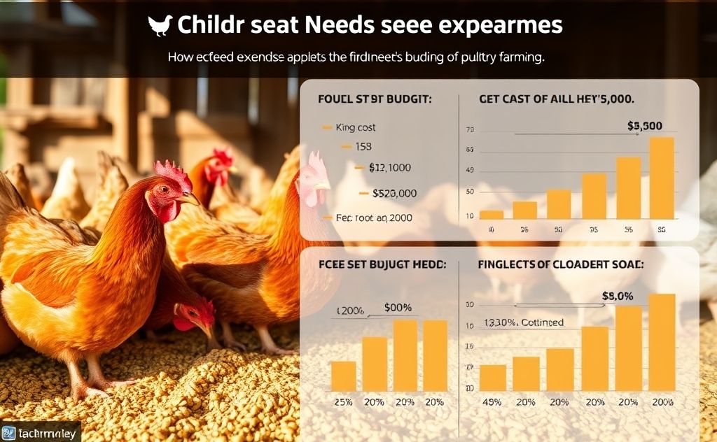 Feed cost for chickens influences farming budget