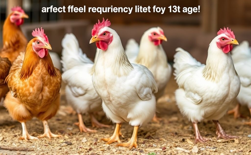 Feeding frequency for chickens by age stage